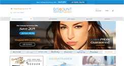 Desktop Screenshot of discountcontactlenses.com