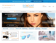 Tablet Screenshot of discountcontactlenses.com